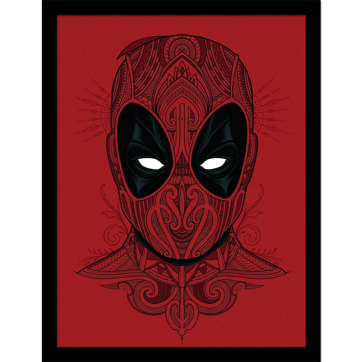 Deadpool (Mandala Effect) Collector Print (Framed)