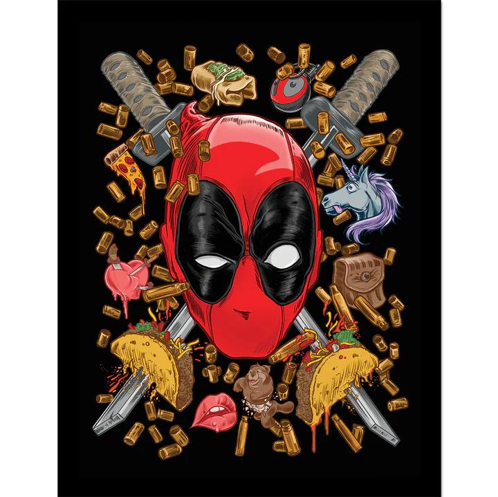 Deadpool (Chimichanga) Collector Print (Framed)