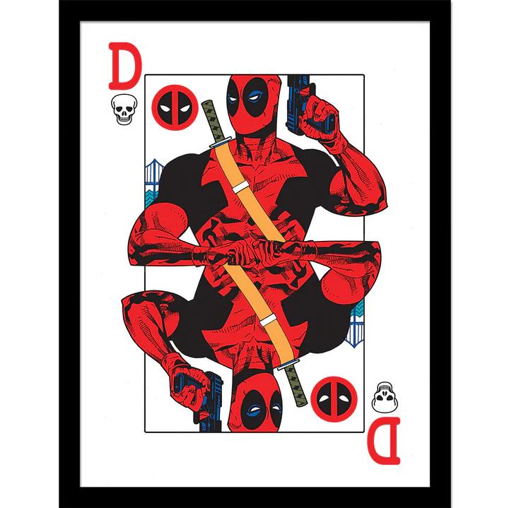 Deadpool (Playing Card) Collector Print (Framed)