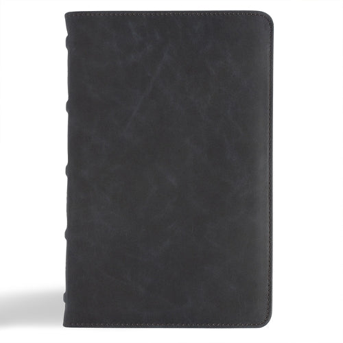 CSB Personal Size Bible, Holman Handcrafted Collection, Marbled Slate Premium Calfskin