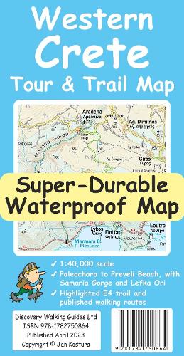 Western Crete Tour & Trail Super-Durable Map