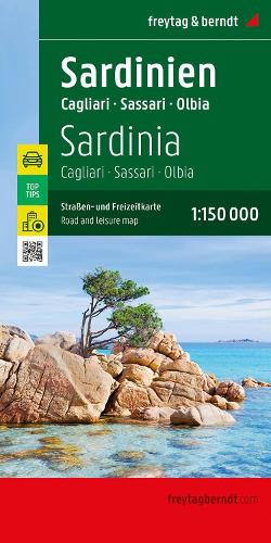 Sardinia, road and leisure map 1:150,000 (English, French, German, Italian and Spanish Edition