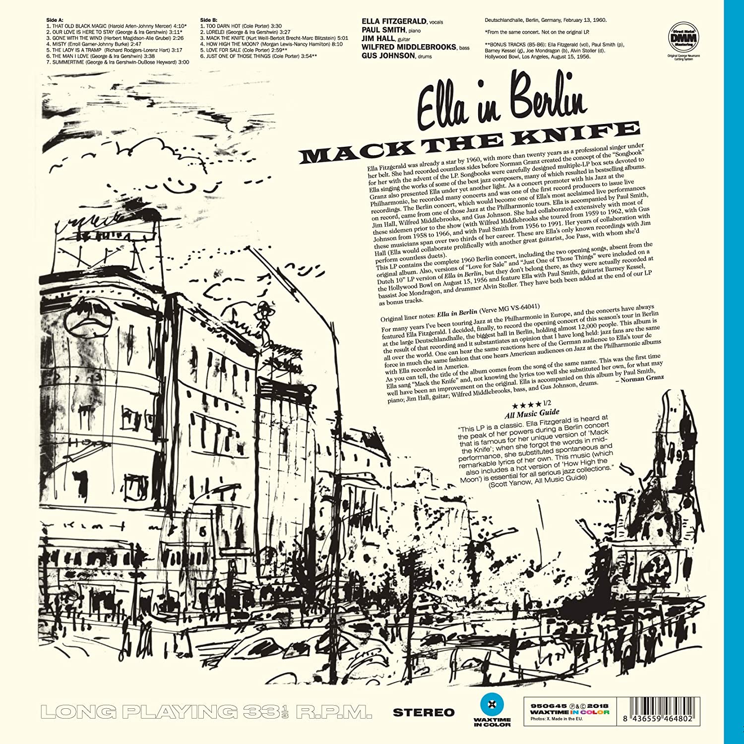 Ella In Berlin (Mack The Knife) + 4 Bonus Tracks! In Solid Blue