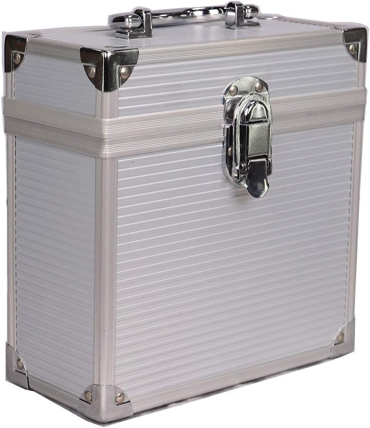 Aluminium 7 Inch Vinyl Record Case - Including Vinyl Cleaning Kit
