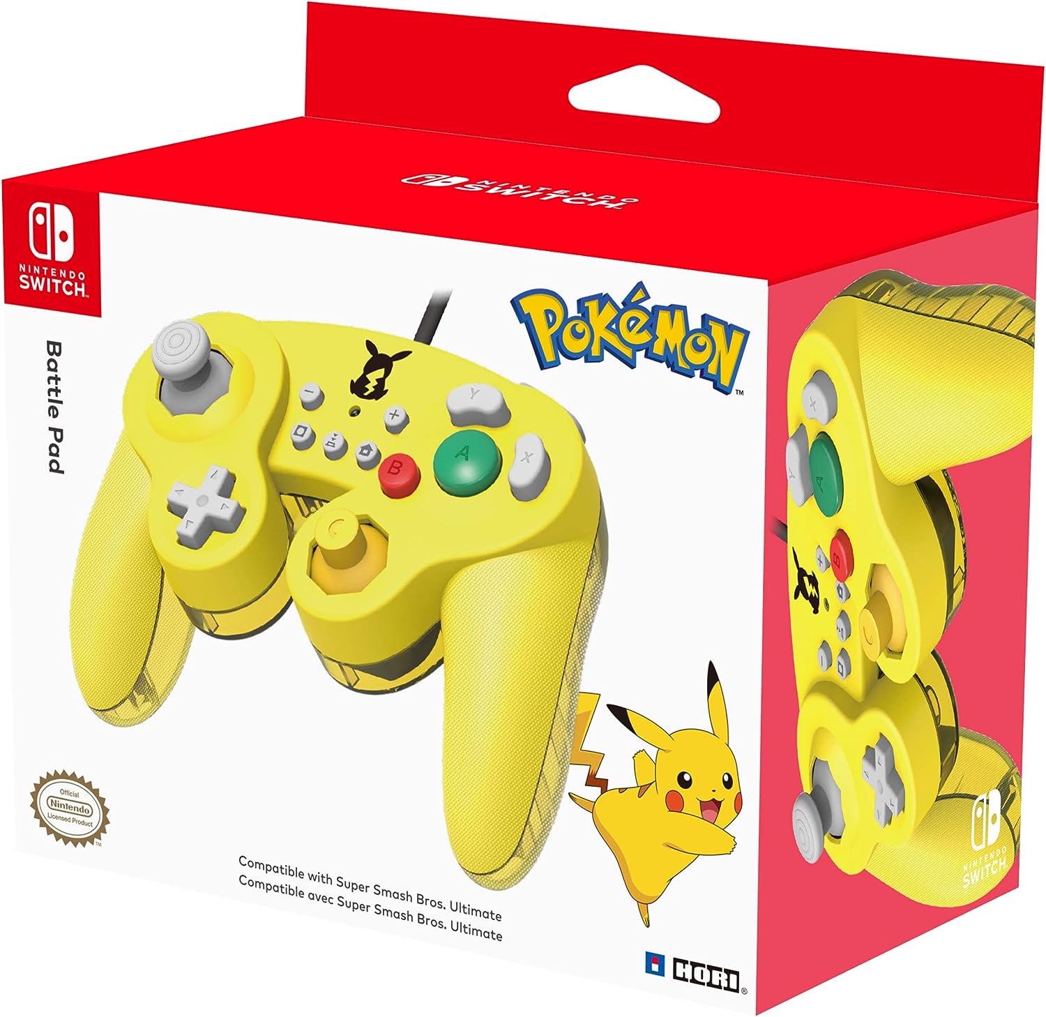 HORI Battle Pad Pokemon Nintendo Switch Pikachu