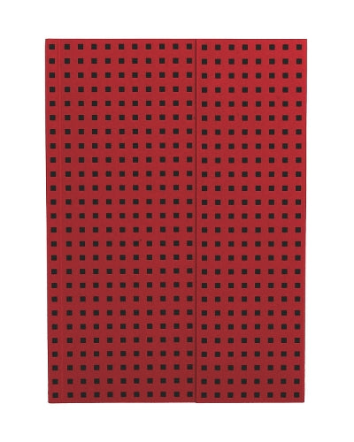 Red on Black (Quadro) B5 Lined Notebook