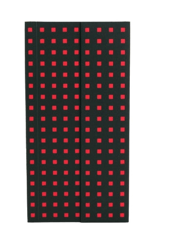 Black on Red (Quadro) B6.5 Lined Notebook