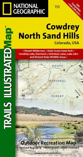 Cowdrey, North Sand Hills Map