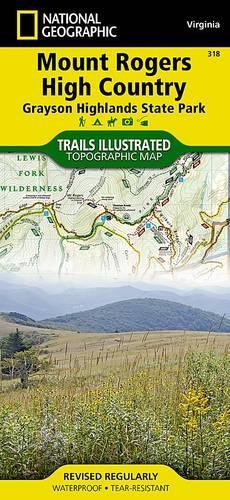 Mount Rogers High Country Map (Grayson Highlands State Park)