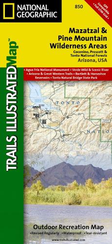Mazatzal and Pine Mountain Wilderness Areas Map
