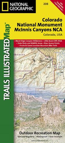 Colorado National Monument Map (National Geographic Trails Illustrated Map, 208