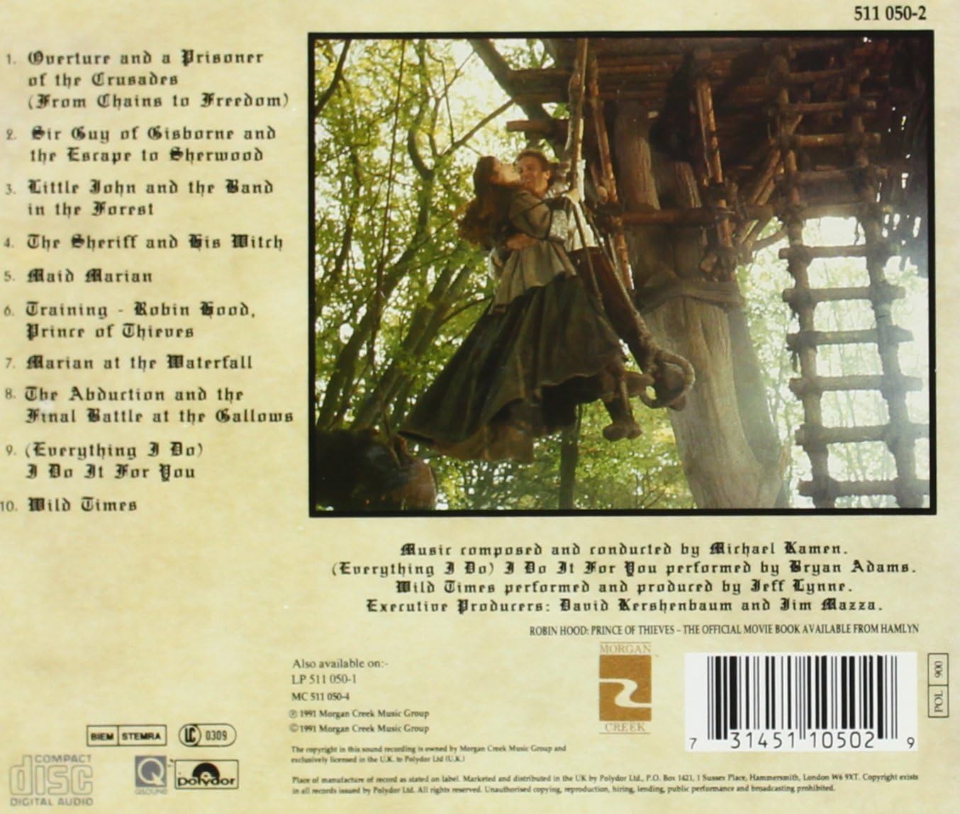 Robin Hood, Prince of Thieves Soundtrack ...