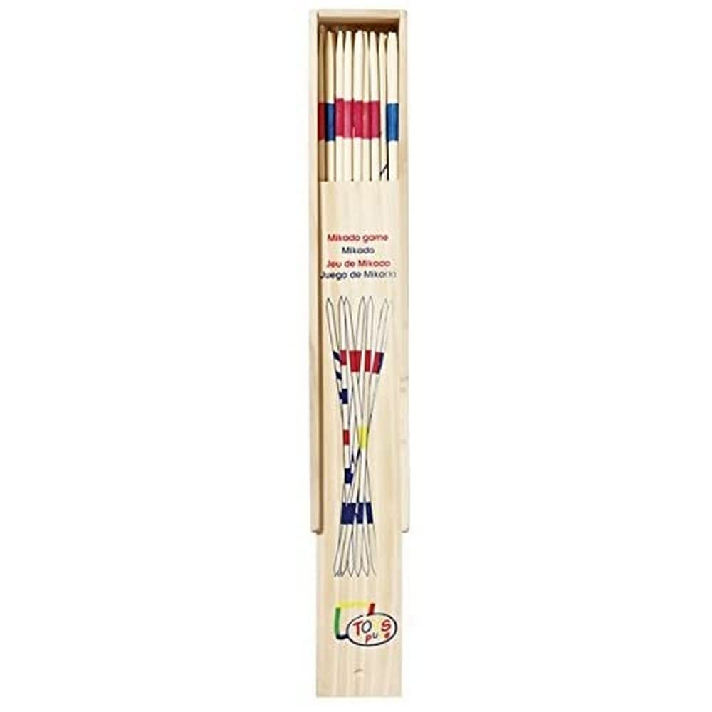 goki Juego de Mikado, grande en Caja de Madera, Multicolor (Toys Pure HS224