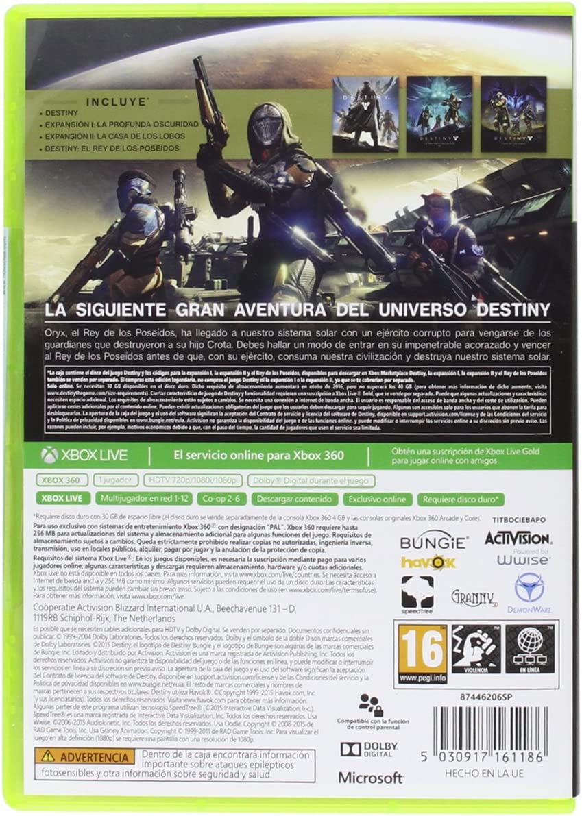 Activision Blizzard - Destiny: The Taken King (Spanish Box - EFIGS In Game) /X360 (1 GAMES)