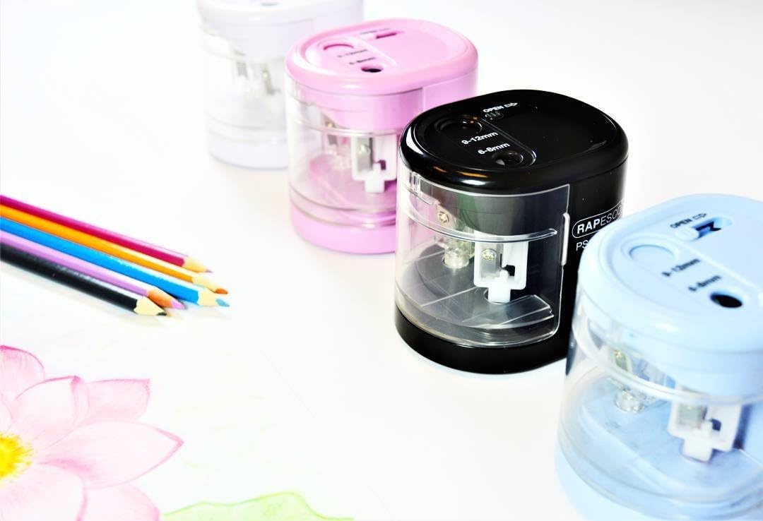 Rapesco 1449 Automatic Electric USB/Battery Pencil Sharpener