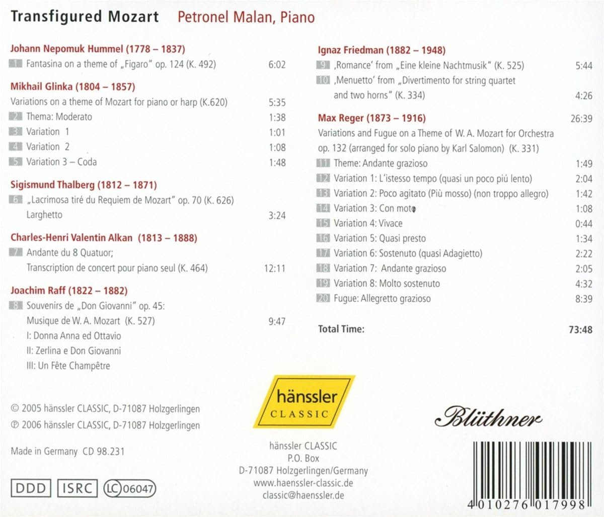 Transfigured Mozart