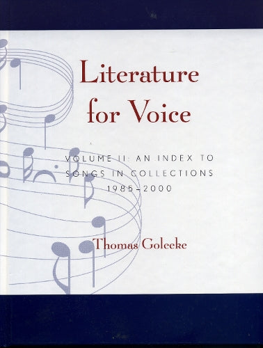 Literature for Voice
