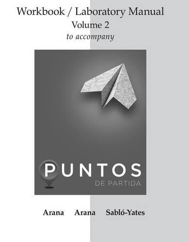 Workbook/Lab Manual V2 For Puntos De Partida
