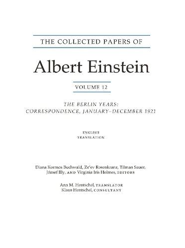 The Collected Papers of Albert Einstein, Volume 12 (English)