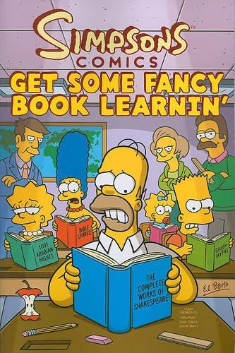 Simpsons Comics Get Some Fancy Book Learnin'