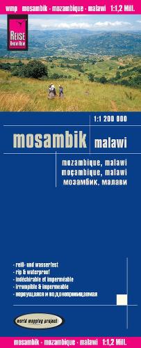 Mozambique & Malawi rkh r/v (r) wp GPS: reiß- und wasserfest (world mapping project) (Mozambique, Malawi (1:1.200.000