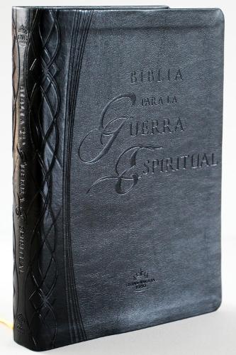 RVR 1960 Biblia para la Guerra Espiritual Negra con índice / Spiritual Warfare Bible, Black Imitation Leather with Index