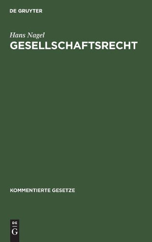 Gesellschaftsrecht (Kommentierte Gesetze) (German Edition