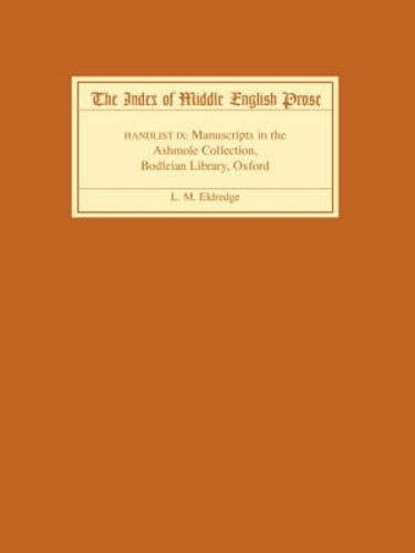 The Index of Middle English Prose, Handlist IX
