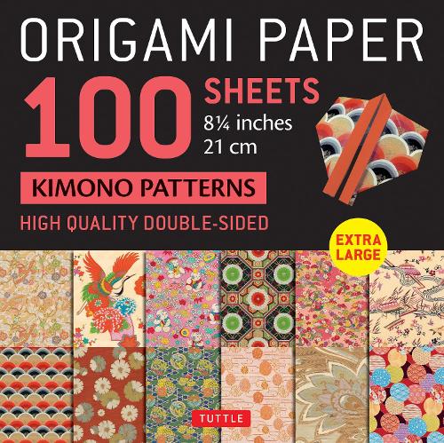 Origami Paper 100 sheets Kimono Patterns 8 1/4" (21 cm)