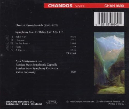 Symphony 13 'Babiy Yar'