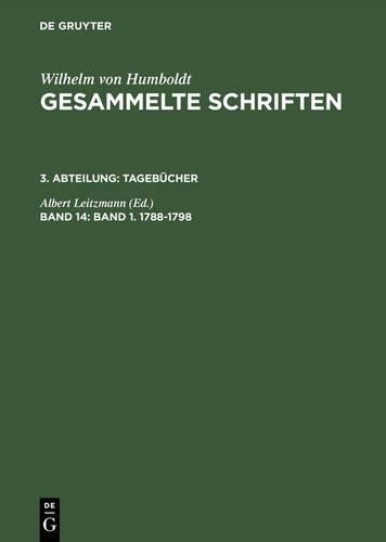Band 1. 1788–1798 (German Edition
