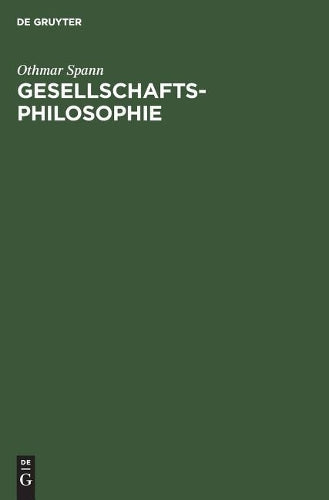Gesellschaftsphilosophie (German Edition