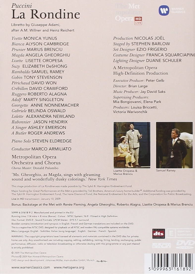 Puccini: La rondine - Live from the Met