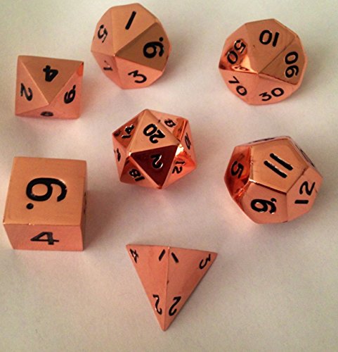 Fanroll - 16Mm Metal Polyhedral Dice Set: Copper