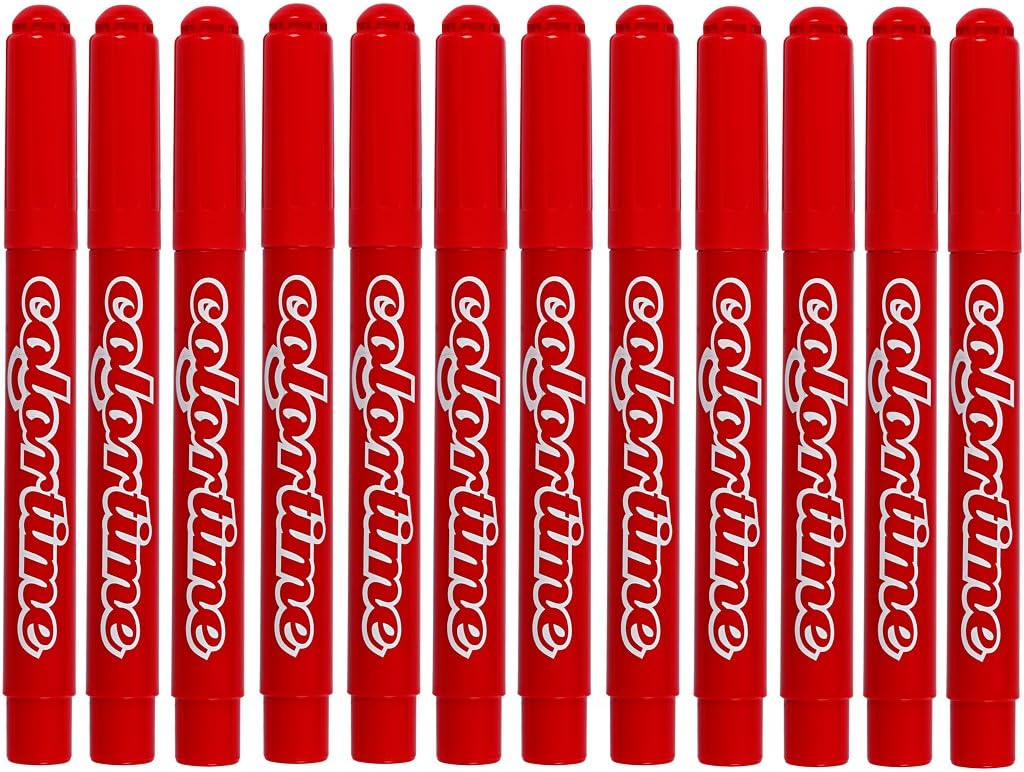 Colortime Marker, 5 mm line, red, 12pcs