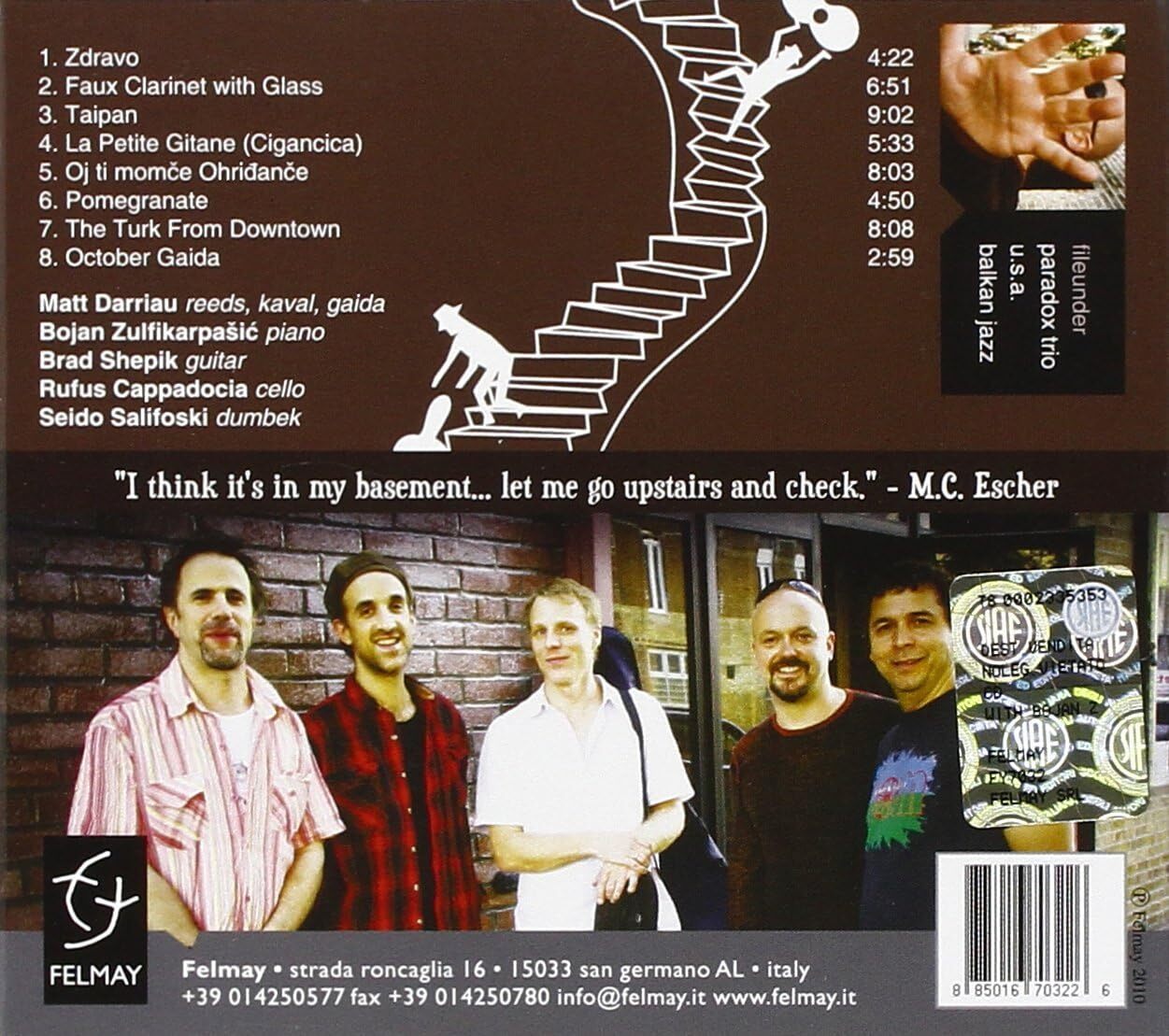 Matt Darriaut & Paradox Trio With Bojan Z.