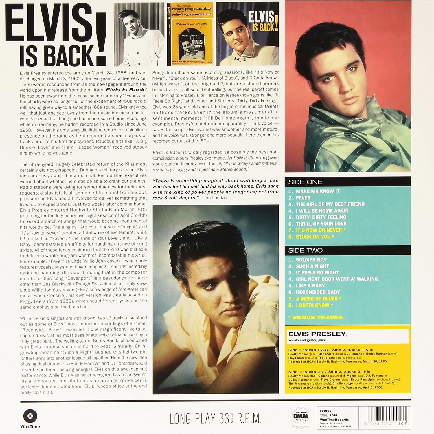 Elvis Is Back!