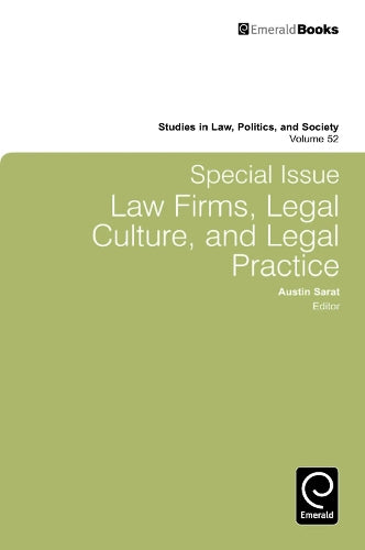 Special Issue: Law Firms, Legal Culture and Legal Practice