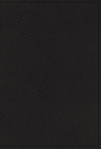 NKJV, Compact Single-Column Reference Bible, Genuine Leather, Black, Comfort Print