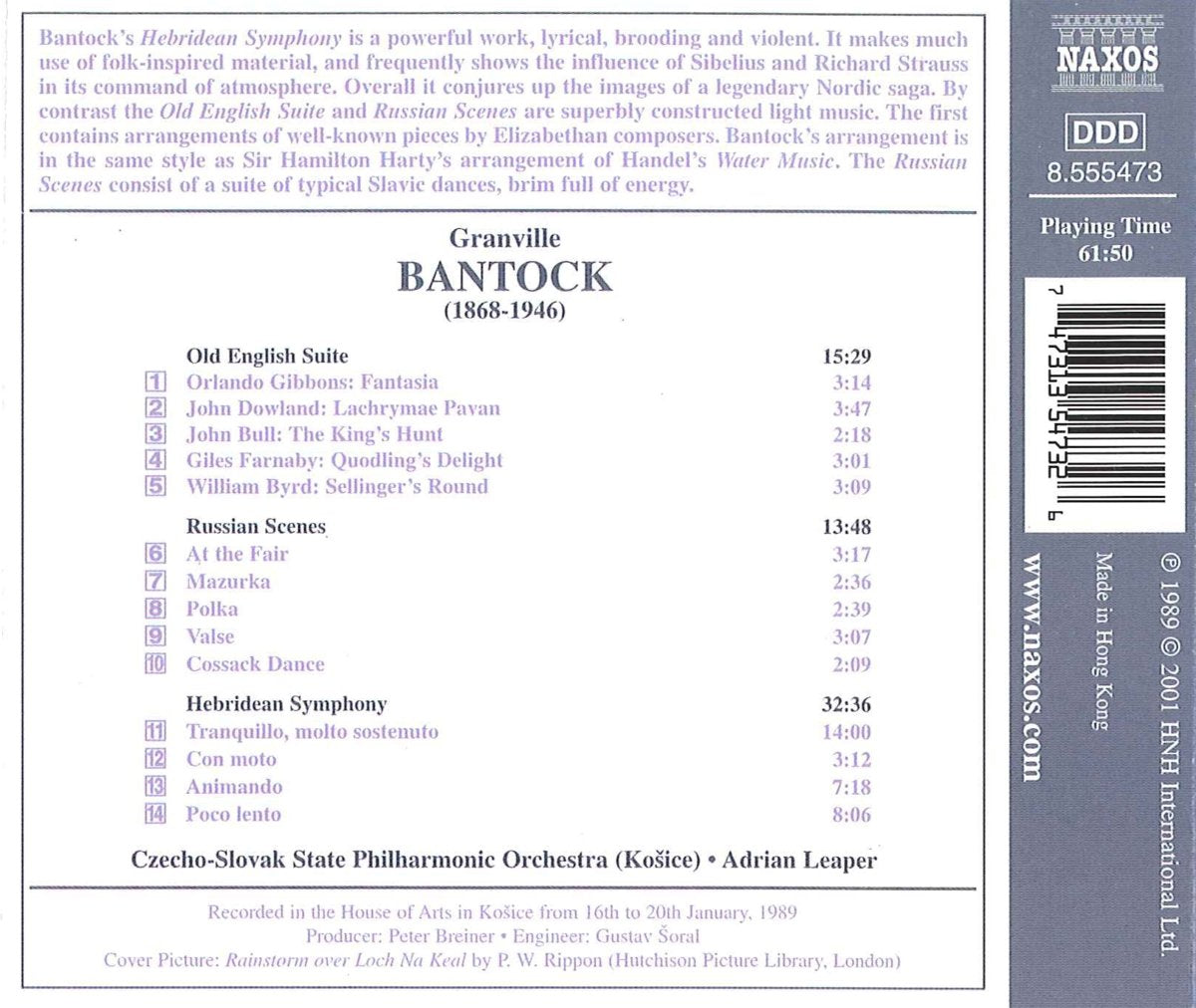 Hebridean Symphony (Czecho-slovak State Philharmonic)