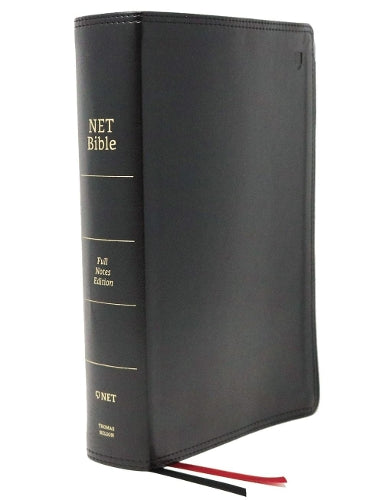 NET Bible, Full-notes Edition, Leathersoft, Black, Comfort Print