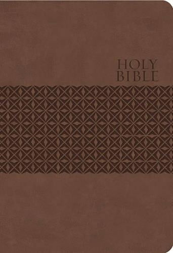 KJV Study Bible, Large Print, Leathersoft, Brown, Thumb Indexed, Red Letter