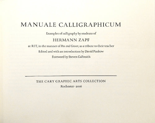 Manuale Calligraphicum