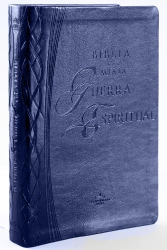 RVR 1960 Biblia para la guerra espiritual azul con índice / Spiritual Warfare B ible, Blue Imitation Leather with Index