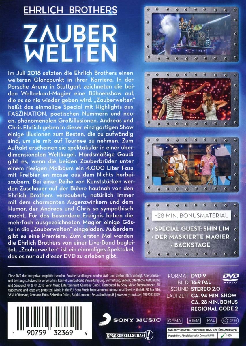 Ehrlich Brothers - Zauberwelten - Die einmalige Magie Live Show