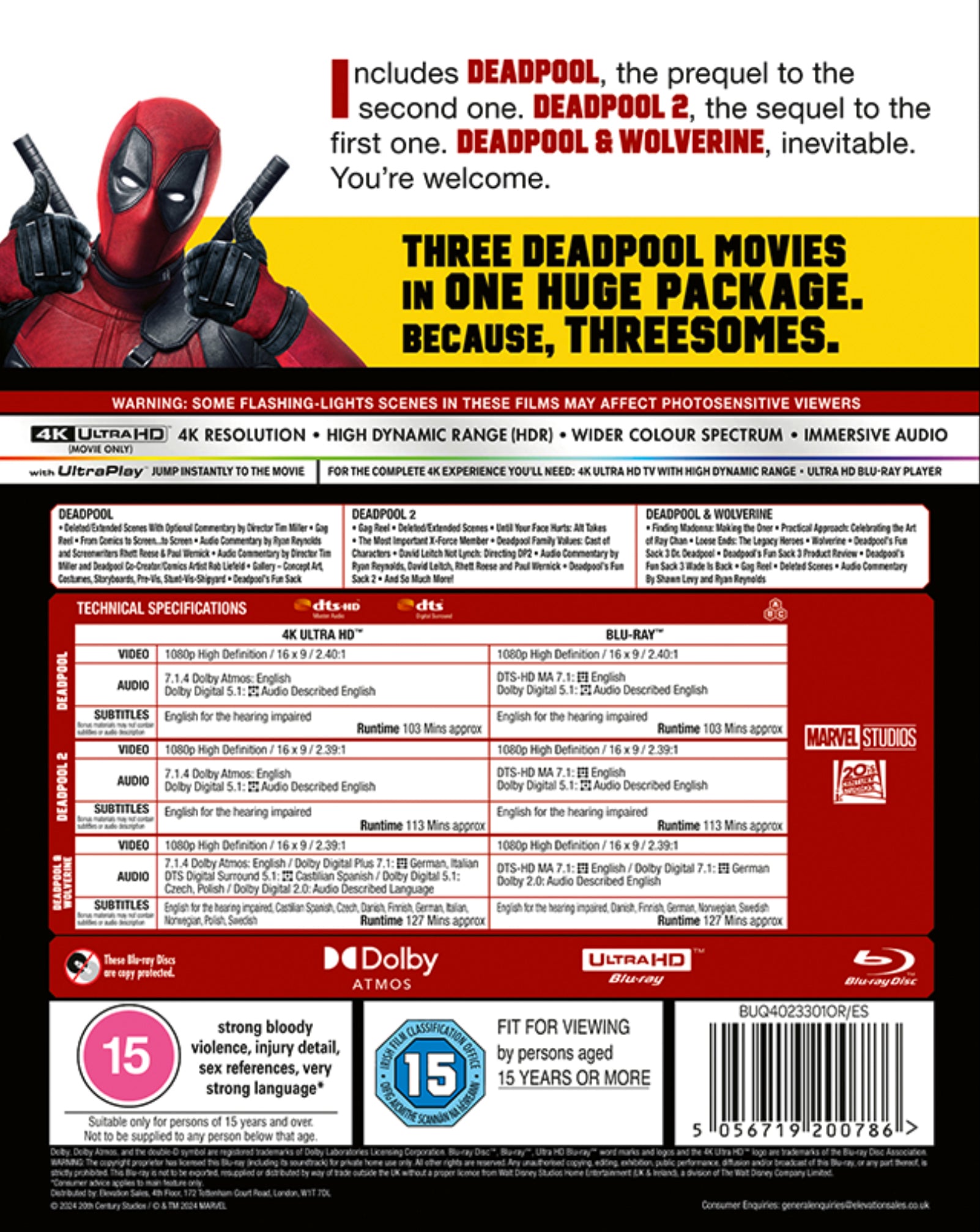 Marvel's Deadpool & Wolverine Triple Pack