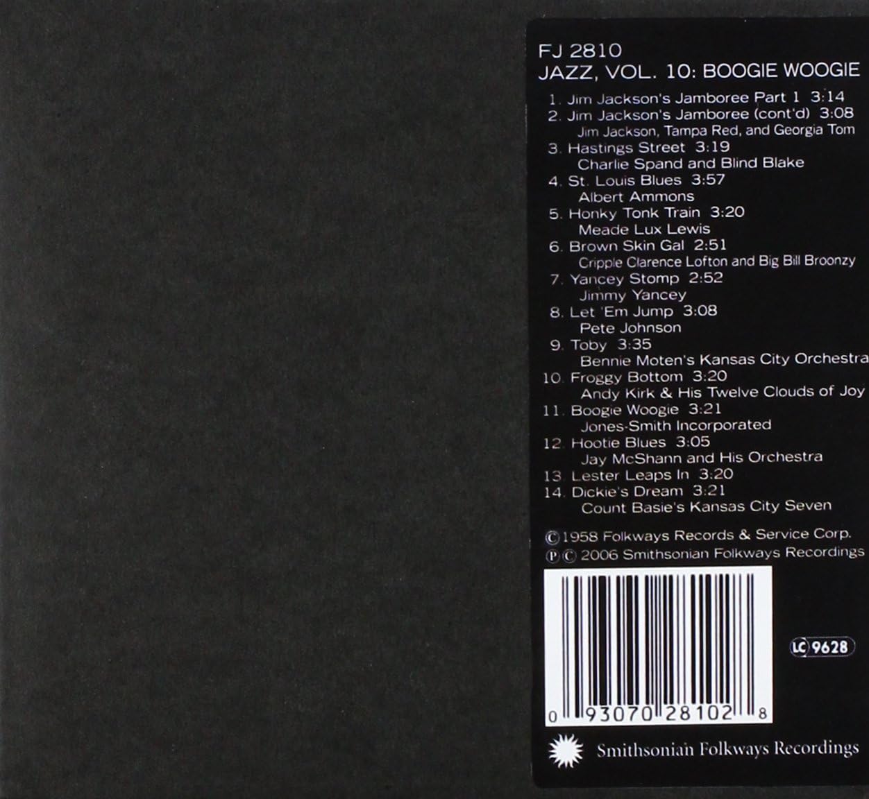 Vol. 10-Jazz: Boogie Woogie & Jump & Kansas City