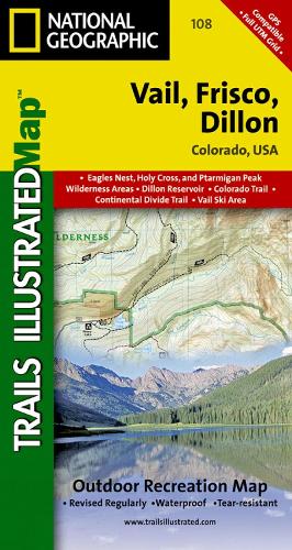 Vail, Frisco, Dillon Map