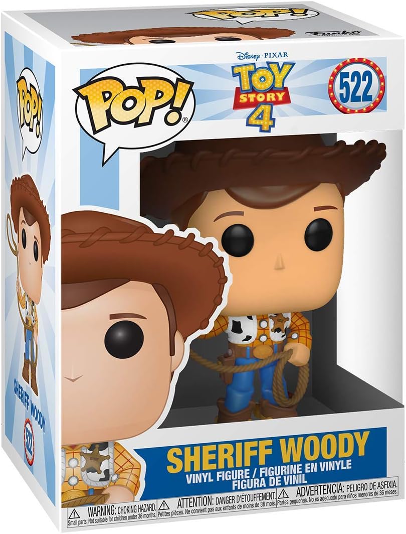 Funko POP! Vinyl: Disney Pixar: Toy Story 4: Woody - Collectable Vinyl Figure - Gift Idea - Official Merchandise - Toys for Kids & Adults - Movies Fans - Model Figure for Collectors and Display