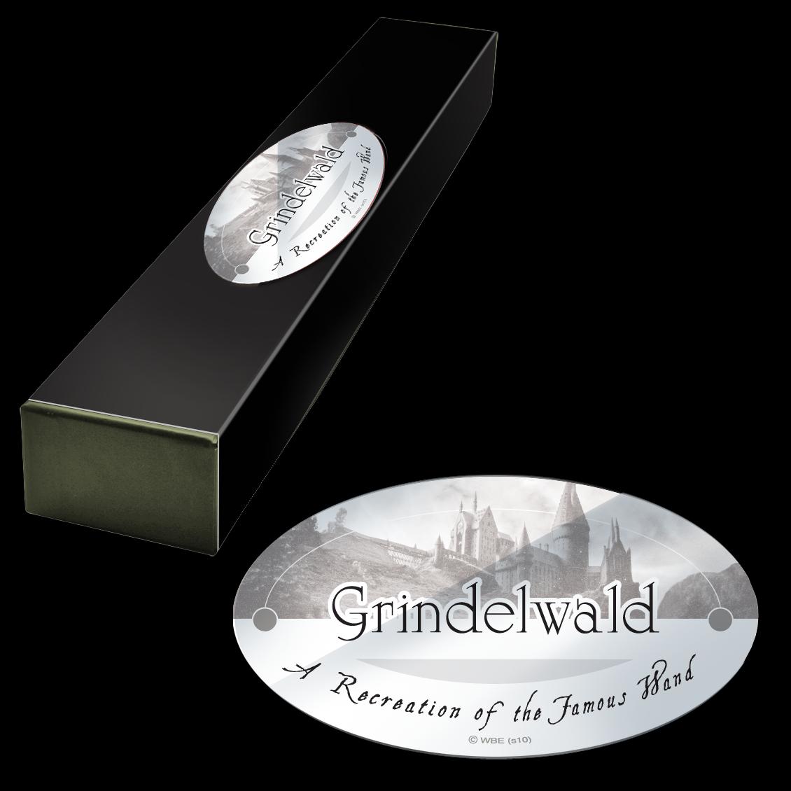 The Noble Collection — Gellert Grindelwald character wand — Harry Potter wand approx. 15 inches (35 cm) — Harry Potter movie set movie props wands